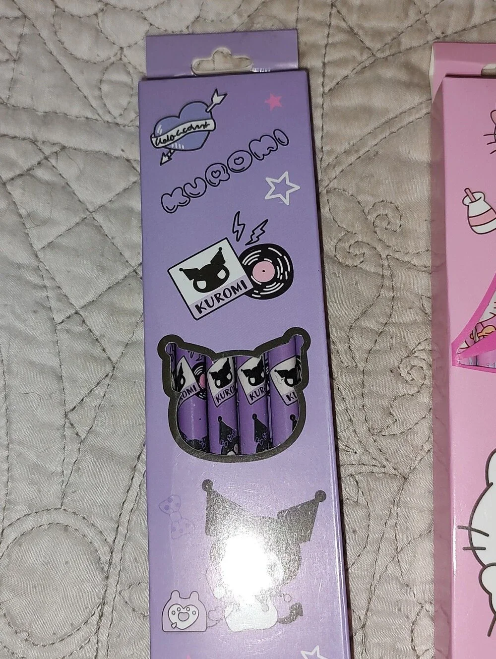 New! Sanrio Family Hello Kitty, Kuromi, Melody Pencil Box Set